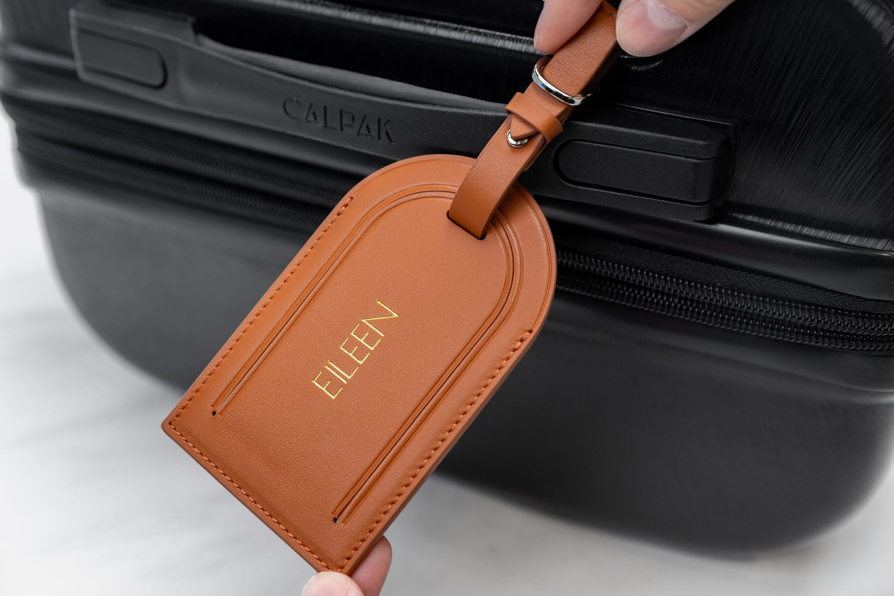 Embossed luggage tag - custom monogrammed suitcase tag, travel essentials, gift for moms, wife, bffs, gift for her, gift from daughter