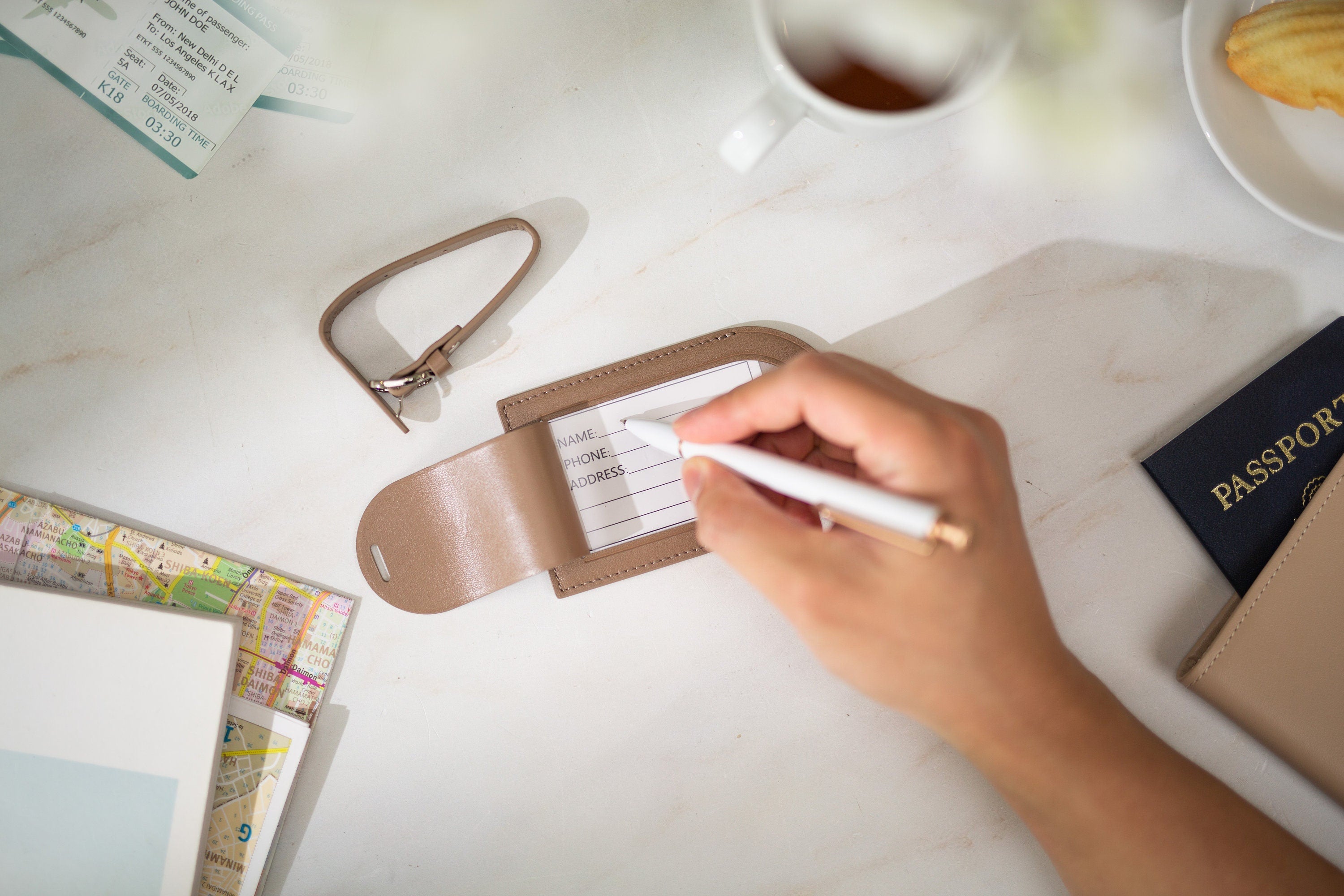 Embossed Luggage Tag - Custom monogrammed suitcase tag, gift for her, Bag name tags, travel gift, gift from kids, personalized gift for her