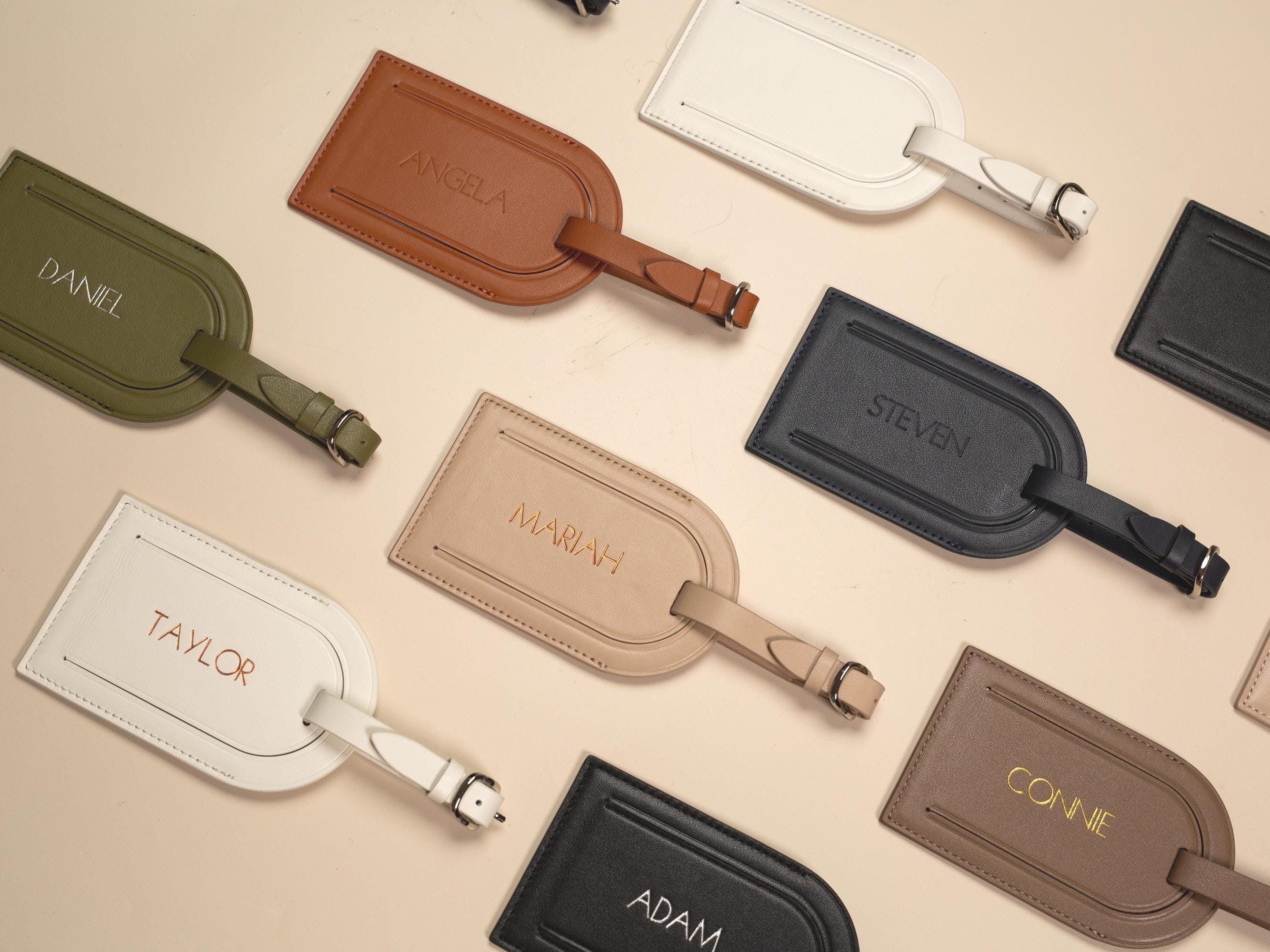 Embossed luggage tag - custom monogrammed suitcase tag, travel essentials, gift for moms, wife, bffs, gift for her, gift from daughter