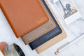 Embossed leather passport holder - custom monogram name travel wallet, traveler, personalized gift idea for wife mom mum mommy grandma