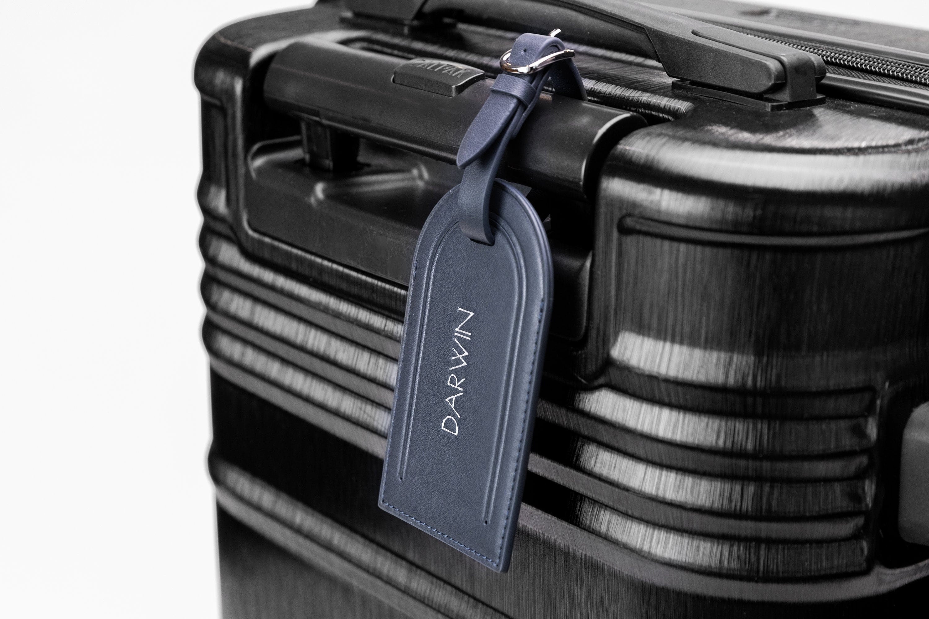 Embossed luggage tag - custom monogrammed suitcase tag, travel essentials, gift for moms, wife, bffs, gift for her, gift from daughter