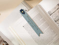 Engraved leather bookmark w/ loop (d3) - custom unique work retirement thank you gift for book club study girl friends cute wedding favors