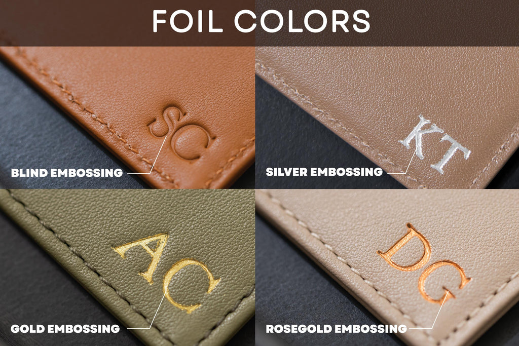 Embossed Leather card holder - custom monogram name initials slim money id wallet, 3rd anniversary gifts for him her, mom dad gift ideas