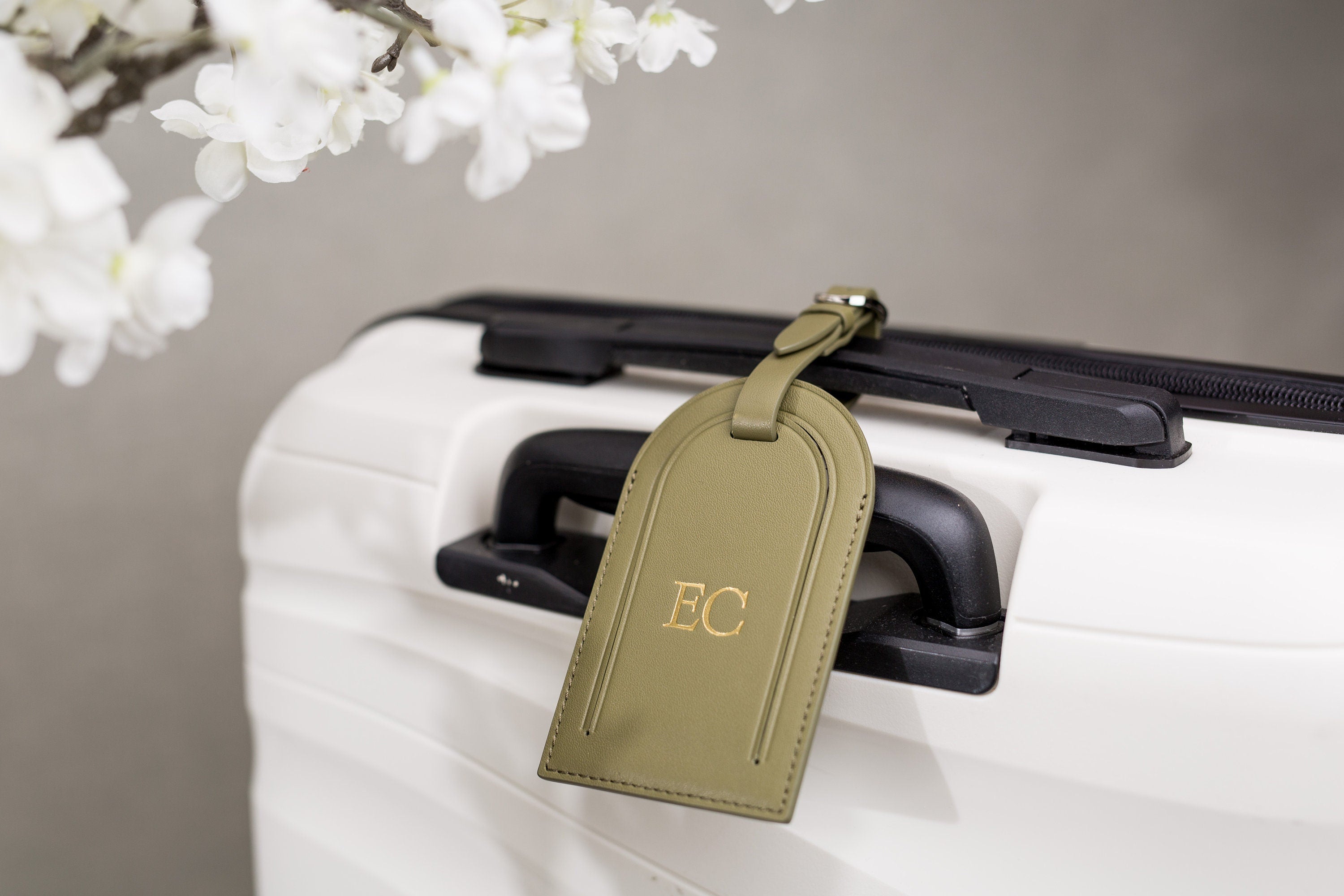 Embossed Luggage Tag - Custom monogrammed suitcase tag, gift for her, Bag name tags, travel gift, gift from kids, personalized gift for her