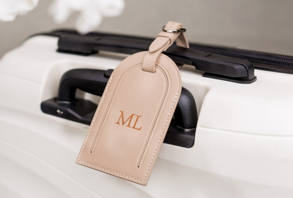 Embossed Luggage Tag - Custom monogrammed suitcase tag, gift for her, Bag name tags, travel gift, gift from kids, personalized gift for her