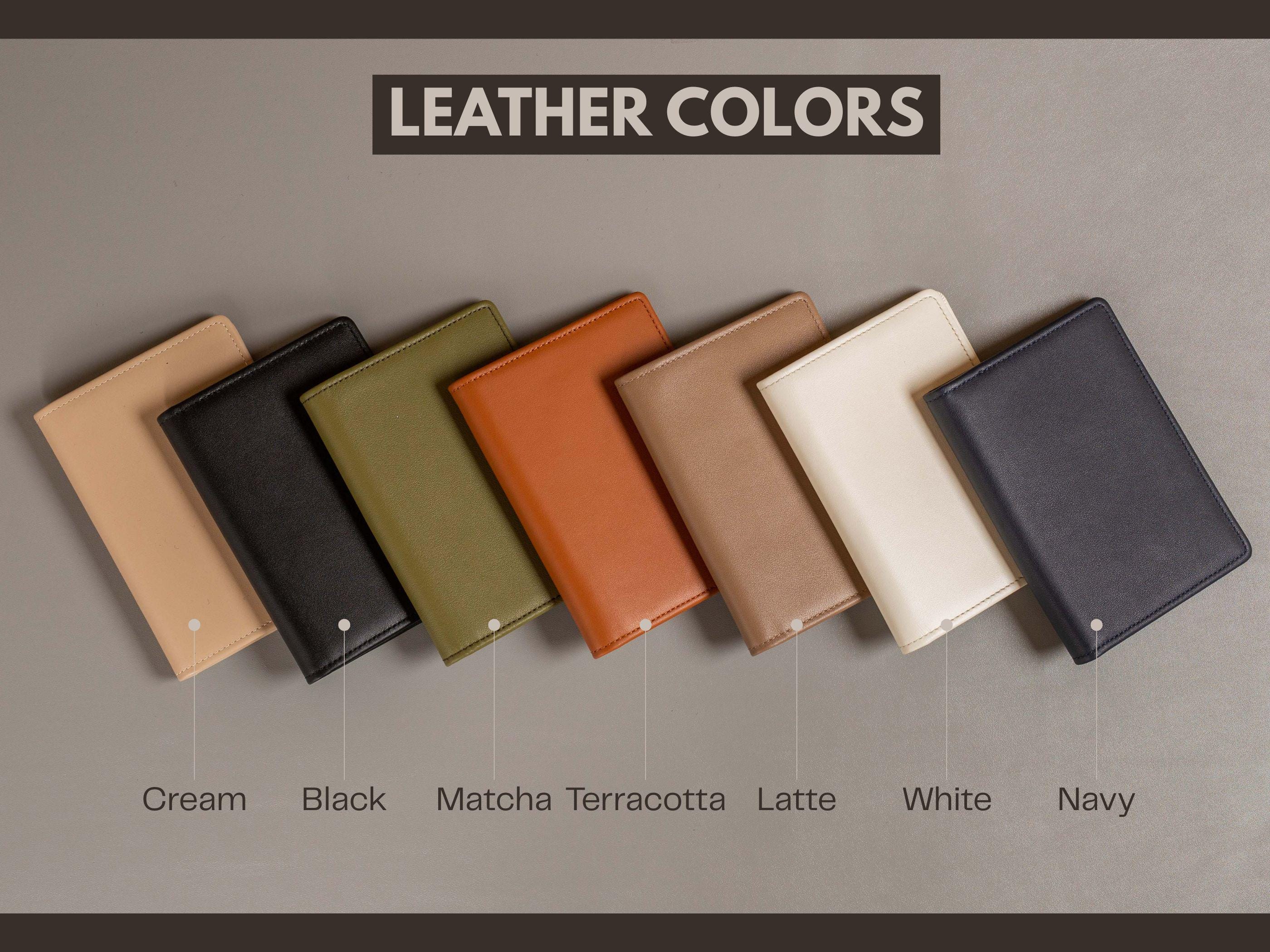 Embossed leather passport holder - custom monogram name travel wallet, traveler, personalized gift idea for wife mom mum mommy grandma