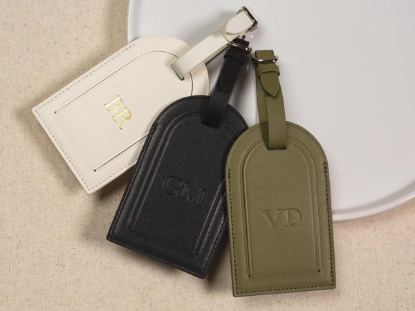 Embossed Luggage Tag - Custom monogrammed suitcase tag, gift for her, Bag name tags, travel gift, gift from kids, personalized gift for her