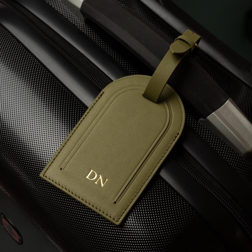 Embossed Monogram Luggage Tag Small Kennerley - Custom personalized suitcase tag, Travel, Bag name tags, birthday destination wedding gift